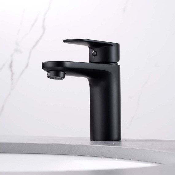 Смеситель для раковины Aquatek Ника AQ1810MB, чёрный матовый - фото 5