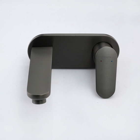 Смеситель для раковины настенный Aquatek Ника AQ1813BGM, оружейная сталь - фото 2