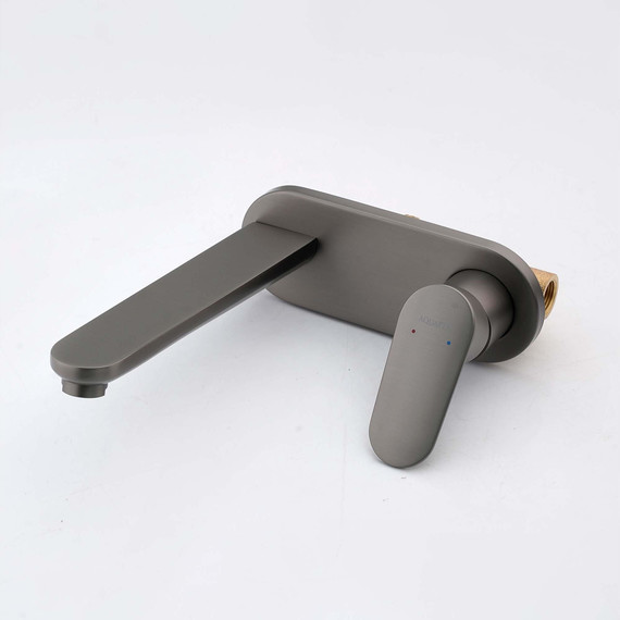 Смеситель для раковины настенный Aquatek Ника AQ1813BGM, оружейная сталь - фото 3