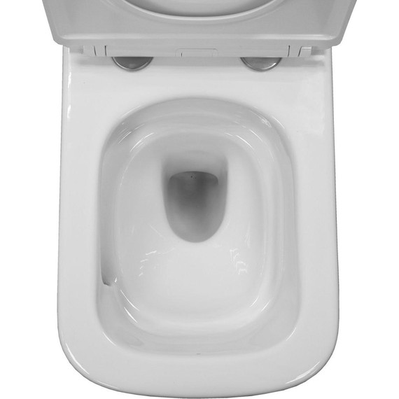 Унитаз подвесной безободковый Azario Armonia AZ-2403 с крышкой микролифт (Система смыва торнадо) - фото 8