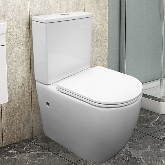 Унитаз-компакт безободковый Azario Verona AZ-8301 с крышкой микролифт (система смыва Торнадо) - фото 13