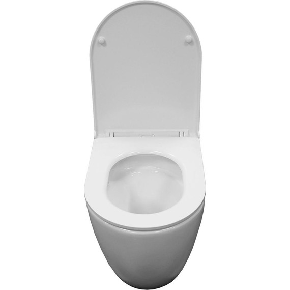 Унитаз-компакт безободковый Azario Verona AZ-8301 с крышкой микролифт (система смыва Торнадо) - фото 3