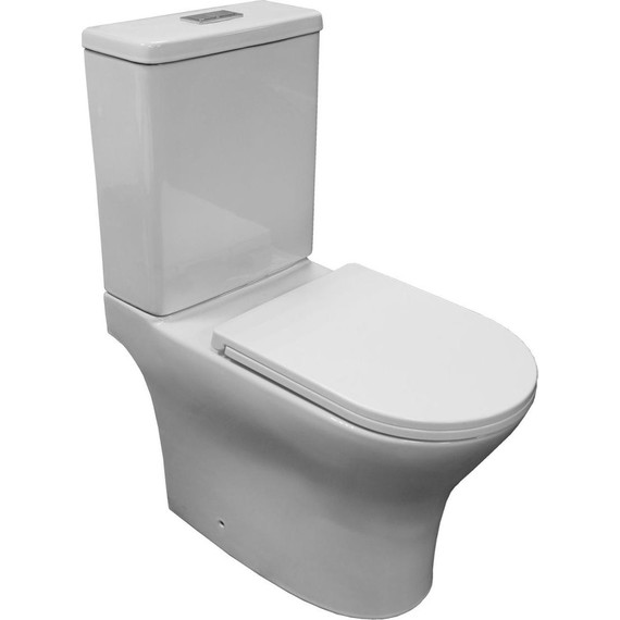 Унитаз-компакт безободковый Azario Tesoro AZ-8501 с крышкой микролифт (система смыва Торнадо) - фото 2