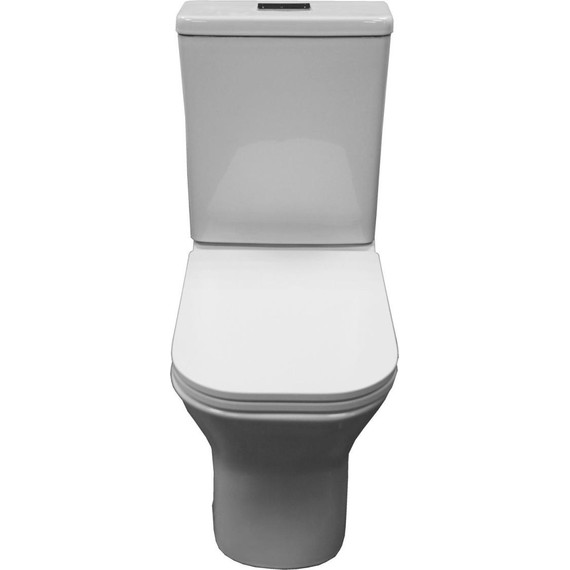 Унитаз-компакт безободковый Azario Milagro AZ-8502 с крышкой микролифт (система смыва Торнадо) - фото 3