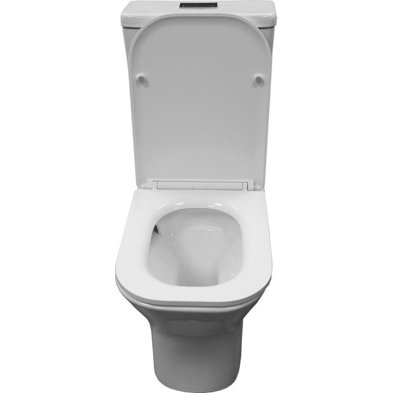 Унитаз-компакт безободковый Azario Milagro AZ-8502 с крышкой микролифт (система смыва Торнадо) - фото 4