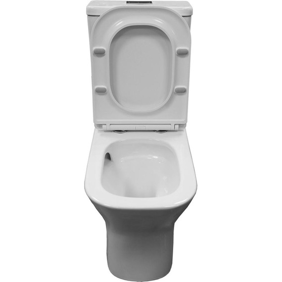 Унитаз-компакт безободковый Azario Milagro AZ-8502 с крышкой микролифт (система смыва Торнадо) - фото 5