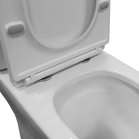 Унитаз-компакт безободковый Azario Milagro AZ-8502 с крышкой микролифт (система смыва Торнадо) - фото 6