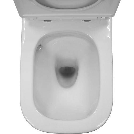 Унитаз-компакт безободковый Azario Milagro AZ-8502 с крышкой микролифт (система смыва Торнадо) - фото 8