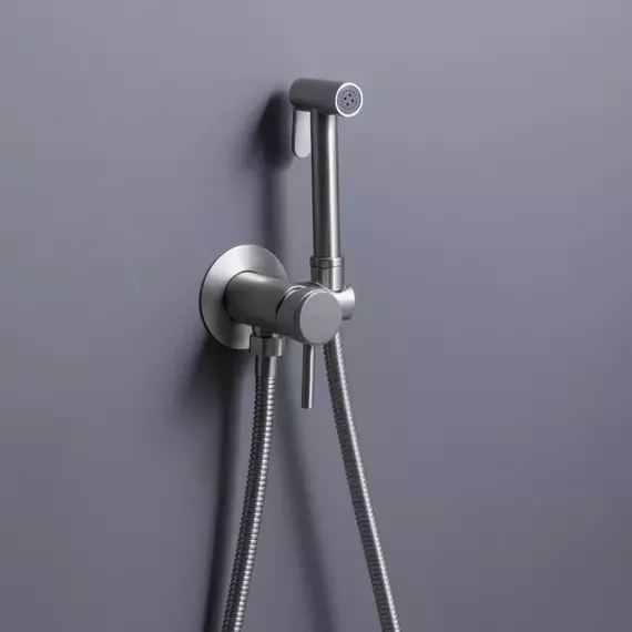 Набор для гигиенического душа Allen Brau Priority 5.31A29-BN (со скрытой частью) никель - фото 4