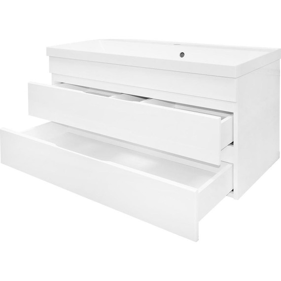 Тумба подвесная с раковиной Azario Эстима 100/2 100 см CS00094585 - фото 3