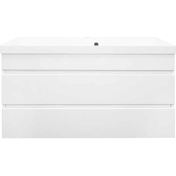 Тумба подвесная с раковиной Azario Эстима 100/2 100 см CS00094585 - фото 4