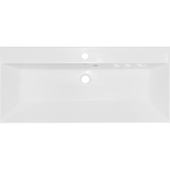 Тумба подвесная с раковиной Azario Эстима 100/2 100 см CS00094586, графит - фото 8