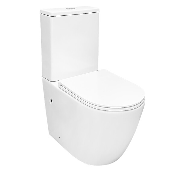 Унитаз-компакт безободковый Azario Verona AZ-8301 с крышкой микролифт (система смыва Торнадо) - фото 10