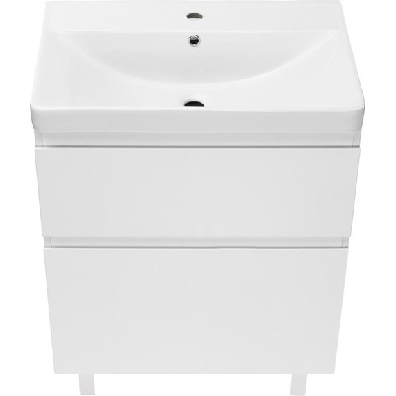 Тумба напольная с раковиной AN Сандра 60 см, белый - фото 4