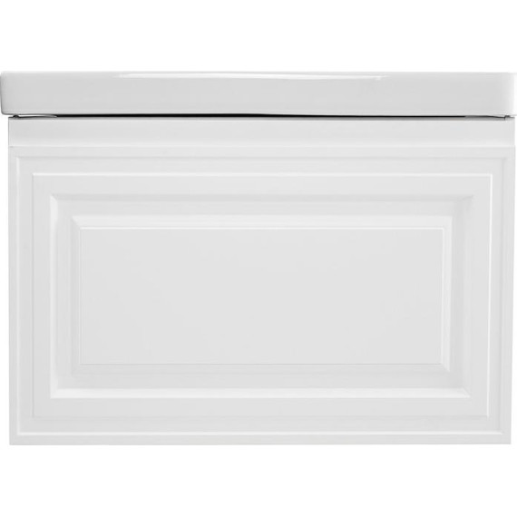 Тумба подвесная с раковиной AN Элен 80 см, белый матовый - фото 4