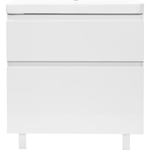 Тумба напольная с раковиной AN Сандра 70 см, белый - фото 3