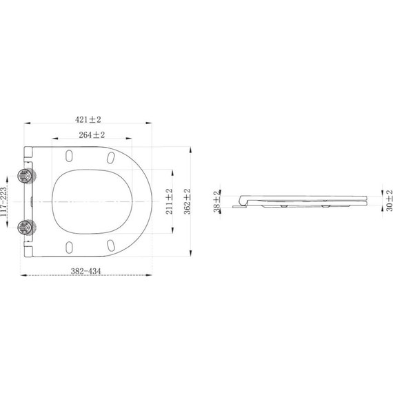 Сиденье с крышкой для унитаза Allen Brau Priority микролифт 4.31011.20 - фото 8