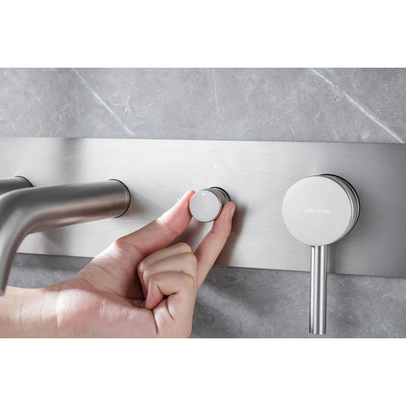 Смеситель для ванны Allen Brau Priority 5.31006-BN (со скрытой частью) никель - фото 5