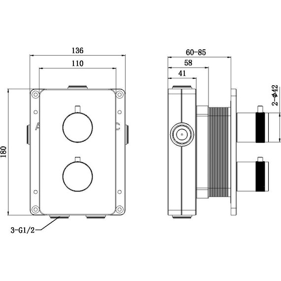 Смеситель для ванны Allen Brau Priority 5.31314-BN (со скрытой частью) никель - фото 4
