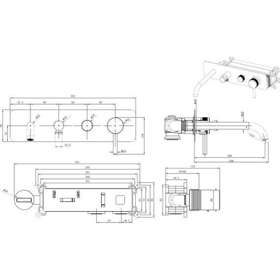 Смеситель для ванны Allen Brau Priority 5.31A06-BN (со скрытой частью) никель - фото 13