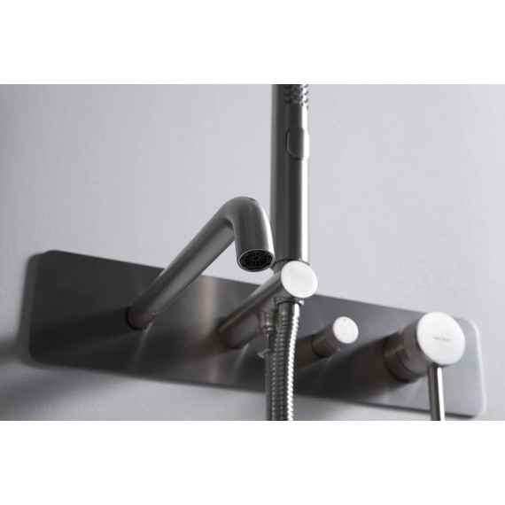 Смеситель для ванны Allen Brau Priority 5.31A06-BN (со скрытой частью) никель - фото 6