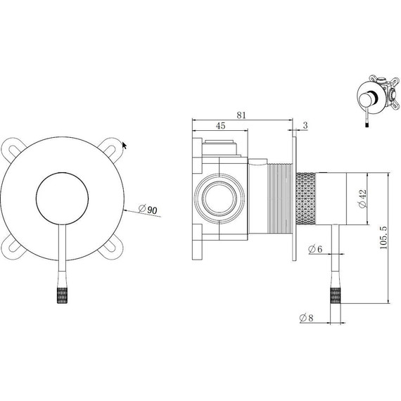Смеситель для душа Allen Brau Priority 4.0 5.31C12-BN (со скрытой частью) никель - фото 2