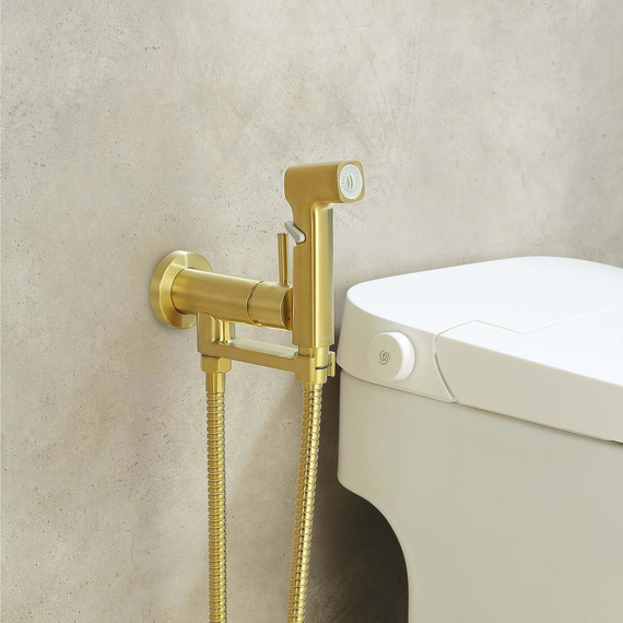 Набор для гигиенического Aquatek Ника AQ1819BG, золото - фото 6