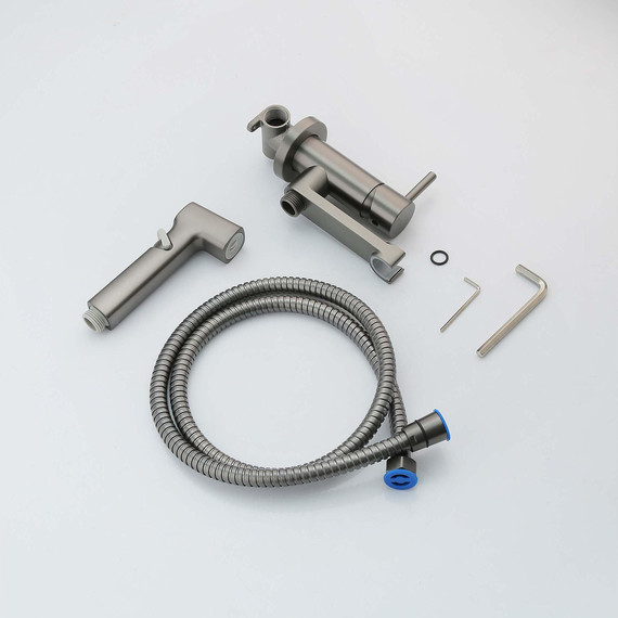 Набор для гигиенического Aquatek Ника AQ1819BGM, оружейная сталь - фото 4