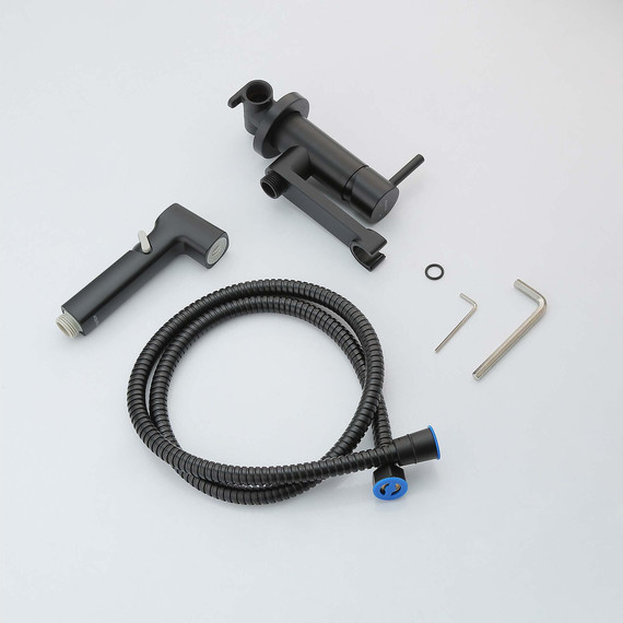 Набор для гигиенического Aquatek Ника AQ1819MB, чёрный матовый - фото 3