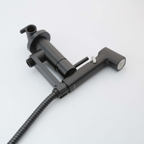 Набор для гигиенического Aquatek Ника AQ1819MB, чёрный матовый - фото 4