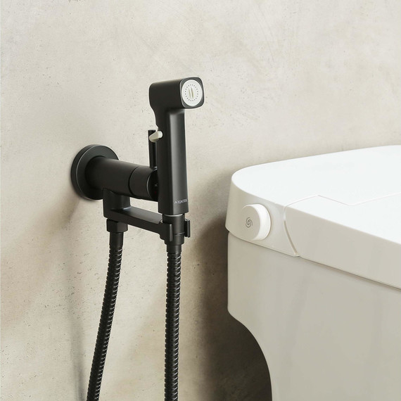 Набор для гигиенического Aquatek Ника AQ1819MB, чёрный матовый - фото 5