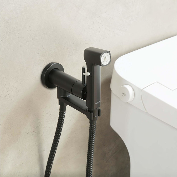 Набор для гигиенического Aquatek Ника AQ1819MB, чёрный матовый - фото 6