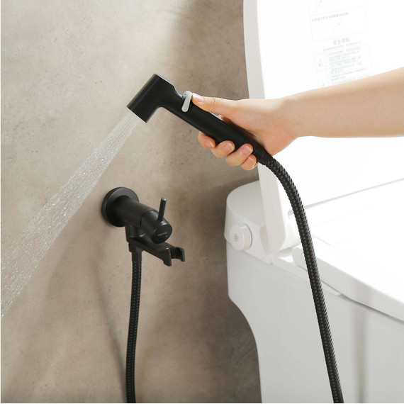 Набор для гигиенического Aquatek Ника AQ1819MB, чёрный матовый - фото 7