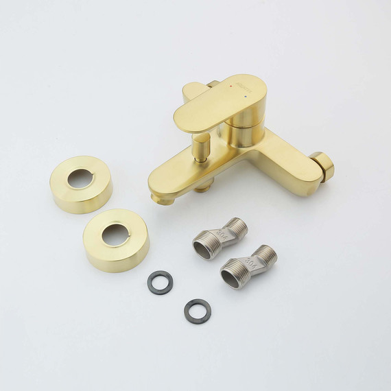 Смеситель для ванны Aquatek Ника AQ1840BG, золото - фото 3