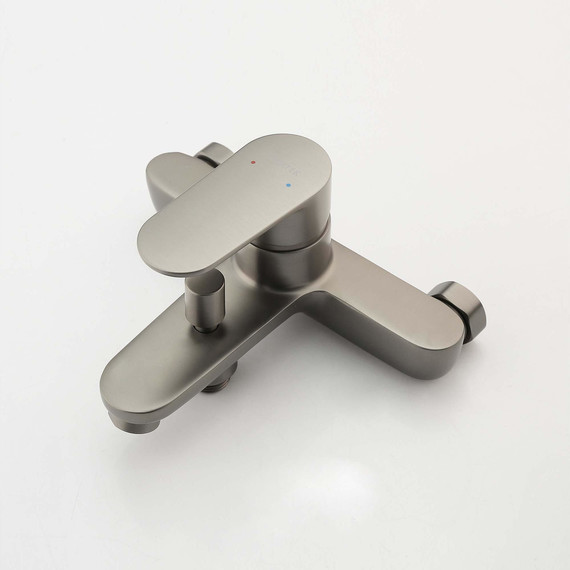 Смеситель для ванны Aquatek Ника AQ1840BGM, оружейная сталь - фото 2