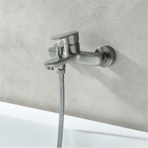 Смеситель для ванны Aquatek Ника AQ1840BGM, оружейная сталь - фото 5