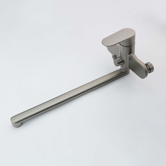 Смеситель для ванны Aquatek Ника AQ1842BGM, оружейная сталь - фото 2