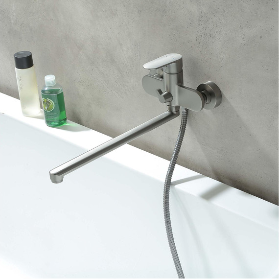 Смеситель для ванны Aquatek Ника AQ1842BGM, оружейная сталь - фото 6