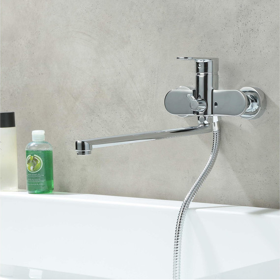 Смеситель для ванны Aquatek Ника AQ1842CR - фото 5