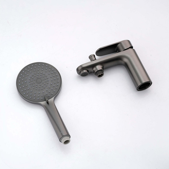 Смеситель для ванны Aquatek Ника AQ1844BGM, оружейная сталь - фото 4