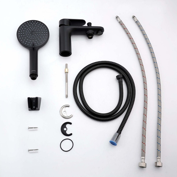 Смеситель для ванны Aquatek Ника AQ1844MB, чёрный матовый - фото 4