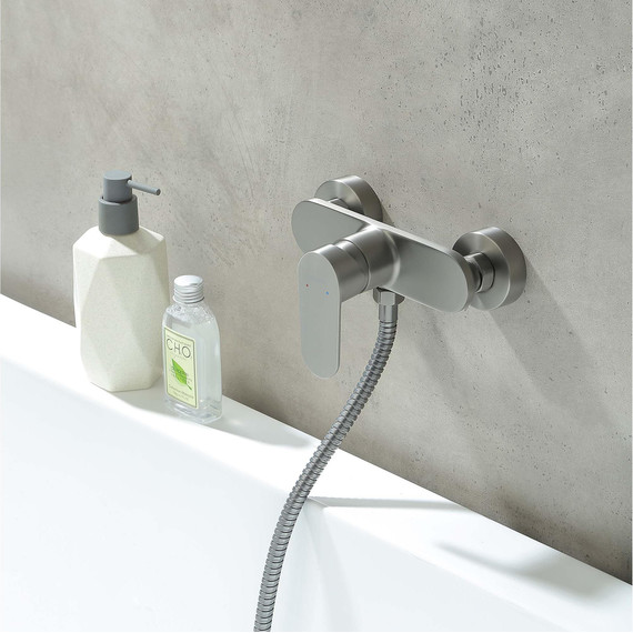 Смеситель для душа Aquatek Ника AQ1860BGM, оружейная сталь - фото 5