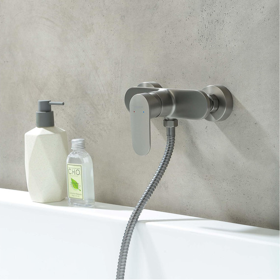 Смеситель для душа Aquatek Ника AQ1860BGM, оружейная сталь - фото 6