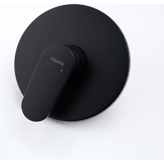 Смеситель для душа Aquatek Ника AQ1866MB (со скрытой частью) чёрный матовый - фото 4