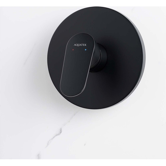 Смеситель для душа Aquatek Ника AQ1866MB (со скрытой частью) чёрный матовый - фото 5