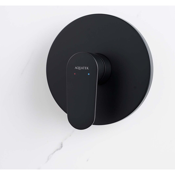 Смеситель для душа Aquatek Ника AQ1866MB (со скрытой частью) чёрный матовый - фото 7
