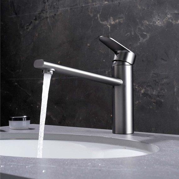 Смеситель для кухни Aquatek Ника AQ1880BGM, оружейная сталь - фото 7