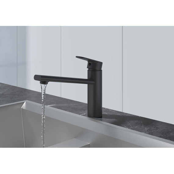 Смеситель для кухни Aquatek Ника AQ1880MB, чёрный матовый - фото 2