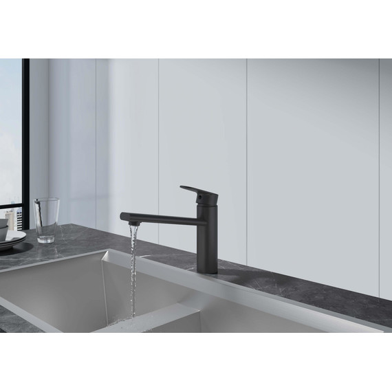 Смеситель для кухни Aquatek Ника AQ1880MB, чёрный матовый - фото 3