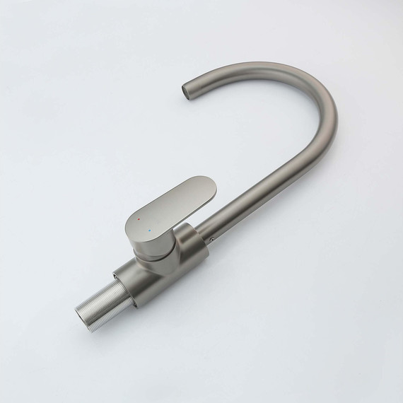 Смеситель для кухни Aquatek Ника AQ1882BGM, оружейная сталь - фото 2